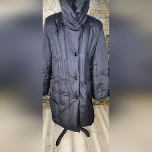 Gallery Women's Black Quilted Puffer Coat Size L